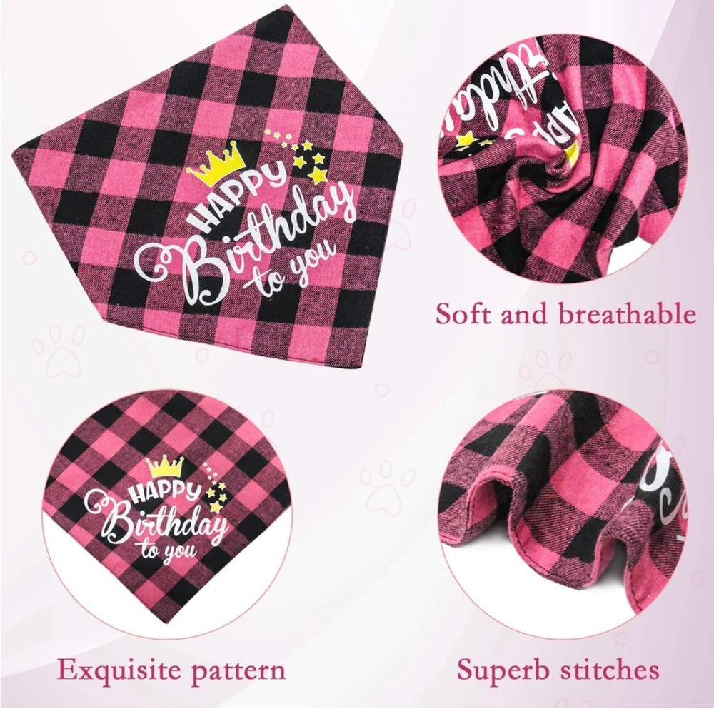 New BIEOFFEI Dog Birthday Party Supplies - Dog Birthday Party (6 Pieces Set) - Picture 6 of 8
